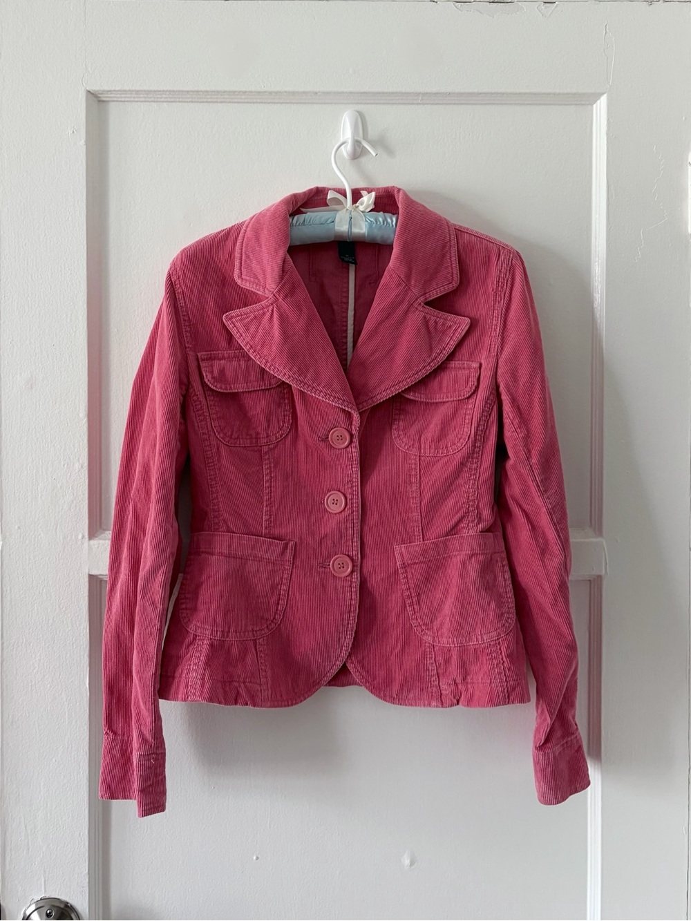 Vintage INC International Concepts Fitted Corduroy Pink Jacket